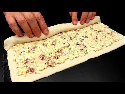 Видео: САМАЯ ВКУСНАЯ начинка для слоеного теста. Все просят этот рецепт. Вкуснее, чем пицца!