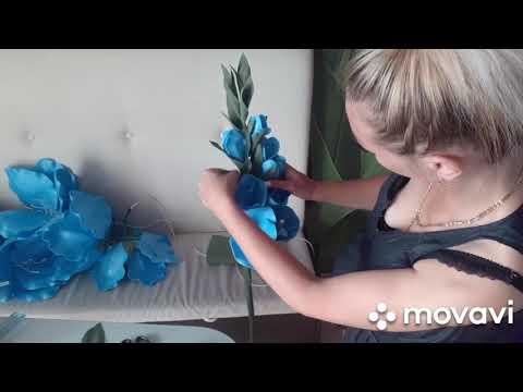 Видео: Светильник "Гладиолус из изолона". Мастер-класс. Часть 3