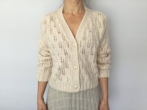 Видео: Два новых кардигана. Экспресс- МК по вязанию ажурной кофточки. Pointelle cardigan.