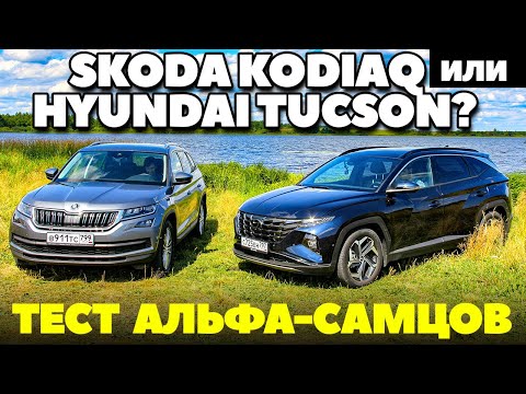 Видео: Skoda Kodiaq против  Hyundai Tucson: альфа самцы понаехали. ТЕСТ ДРАЙВ ОБЗОР 2021