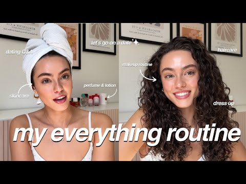 Видео: Свидание в стиле GRWM!! | Уход за кожей, волосами, макияж, парфюм, наряды и т. д.