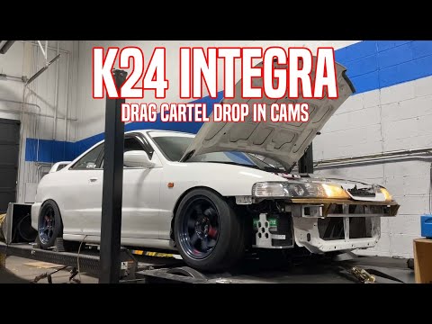 Видео: Acura Integra — JDM K24A с кулачками Drag Cartel Drop