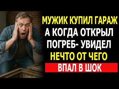 Видео: Мужик Купил Гараж, а Когда Открыл Погреб — Увидел Нечто, от Чего Впал в Шок!