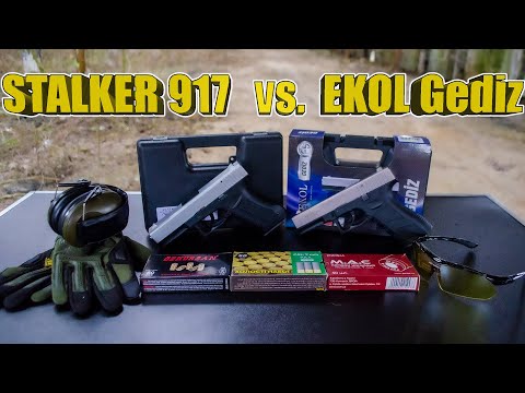 Видео: STALKER 917 vs. EKOL Gediz | Сравнение и отстрел патронами STS, MAC, OZK
