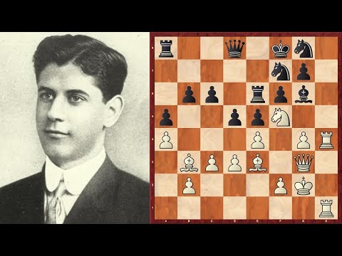 Видео: ЛУЧШАЯ ПАРТИЯ Хосе Рауля Капабланки! Шахматы
