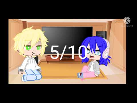 Видео: реакция на шипы Маринетт и Эдриана #gachaclub