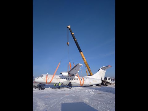 Видео: перекид самолёта