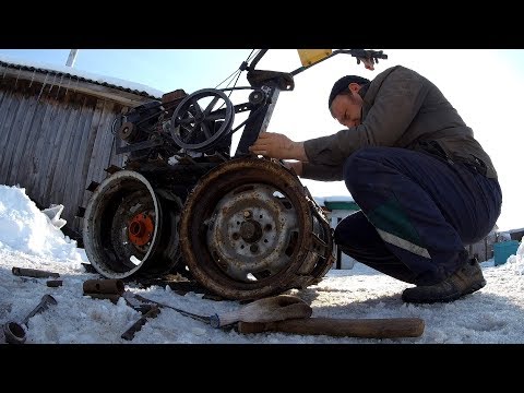 Видео: Самые Простые Гусеницы Для Мотоблока//Уже 5000 на четвёрке//Маня и Поросята