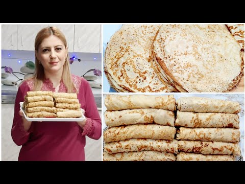 Видео: Պատրաստում եմ շատ համեղ ավանդական նրբաբլիթներ/բլինչիկ//Фаршированные блины//pancake