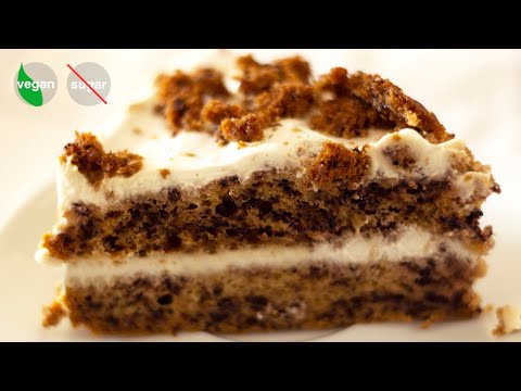 Видео: Банановый торт без сахара, постный, веганский рецепт/бисквит на апельсиновом соке