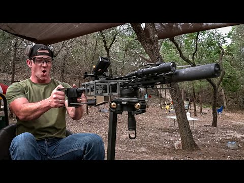 Видео: Настоящий пулемёт из AR15 - это реально! | Разрушительное ранчо