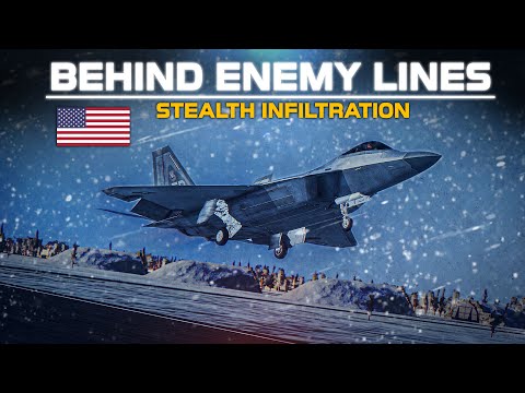 Видео: F-22 Raptor | В тылу врага | Скрытное проникновение | Цифровой боевой симулятор | DCS |