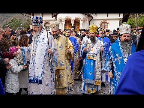 Видео: Благовештењска свечаност у манастиру Ћелије