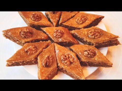 Видео: Рецепт потрясающе вкусной пахлавы с грецкими орехами 💯  Как приготовить вкуснейшую пахлаву🤤