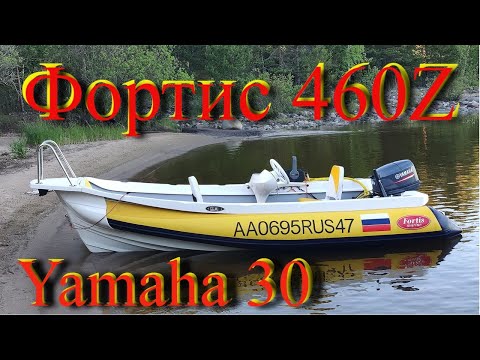 Видео: Риб Фортис 460Z + Yamaha 30