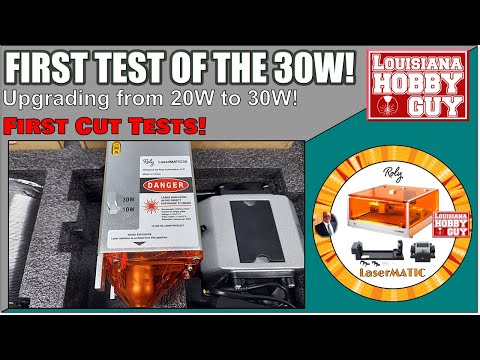 Видео: ⬆️ Модернизация Roly Automation LaserMATIC до модуля мощностью 30 Вт и первые тестовые проходы!