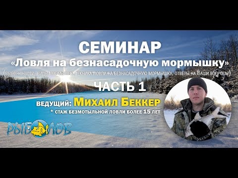 Видео: Семинар "Ловля на безнасадочную мормышку". Часть 1