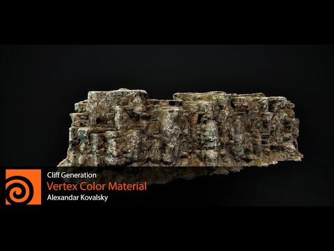 Видео: Создание скал в Houdini для Unreal Engine 5. Урок 4 - vertex color material