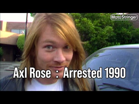Видео: Эксл Роуз из Guns N Roses — арест 1990 года
