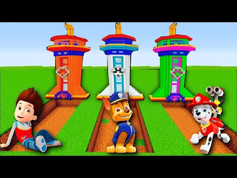 Видео: ВЫБЕРИ ПРАВИЛЬНУЮ БАЗУ МОГИЛУ ЩЕНЯЧИЙ ПАТРУЛЬ РАЙДЕР, ГОНЩИК, МАРШАЛ ! БАНАНЧИК МАЙНКРАФТ