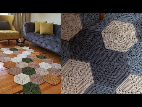 Видео: Вяжем шестиугольник крючком | Мотивы из шестиугольника