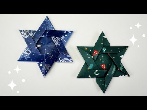 Видео: 【折り紙】１枚で星の作り方✨How to make Star#별#星#Star#Звезда#Estrela#तारा#スター#스타#簡単#折り方#おりがみ#origami#摺紙#DIY#クリスマス