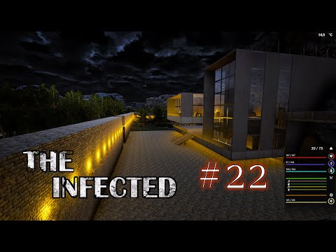 Видео: The Infected! #22! Освещение двора базы, смотровая зона и заканчиваем новый забор!