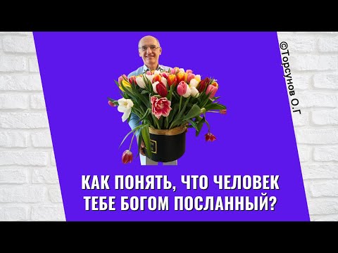 Видео: Как понять, что человек тебе Богом посланный? Торсунов лекции