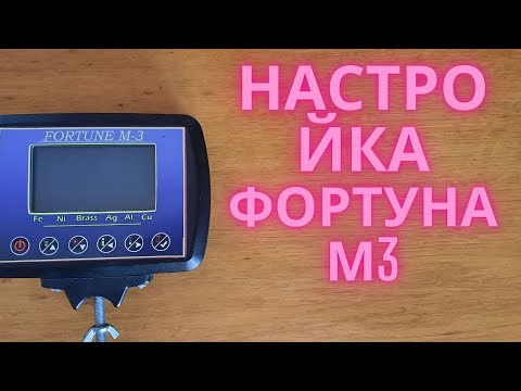 Видео: Как настроить металлоискатель Фортуна М3 , Часть 1