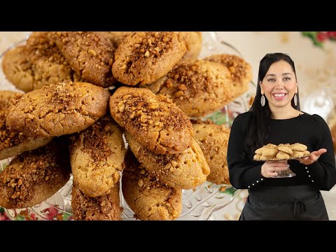 Видео: Греческое рождественское медовое печенье: меломакарона