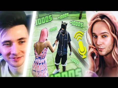 Видео: ХЕСУС СМОТРИТ АЗАЗИНА: Стал альтушкой в GTA RP и лутаю бабки [изменил голос нейронкой]