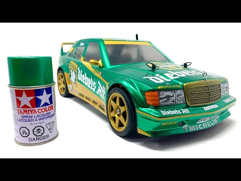 Видео: Полное руководство по покраске радиоуправляемых моделей. Tamiya Benz 190E. Подробное руководство....