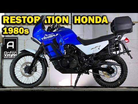 Видео: Бросил пить и восстановил себе мотоцикл для путешествий. Honda Transalp