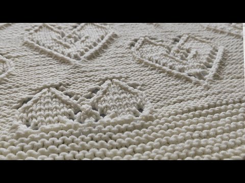 Видео: Вяжем плед спицами  для малышей от 0 до года // Мастер класс