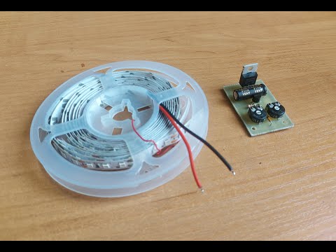 Видео: Плавный розжиг светодиодной ленты из нескольких деталей