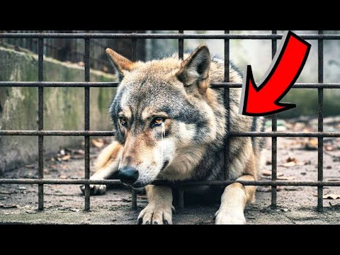 Видео: Волк плакал в вольере 2 года… Новый смотритель изменил его жизнь навсегда!