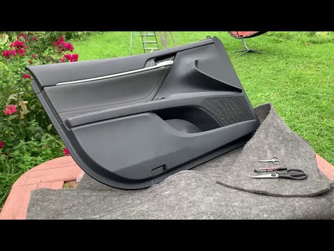 Видео: Звукоизоляция передней двери Toyota Camry V70