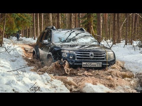 Видео: Duster против подготовленной Нивы.