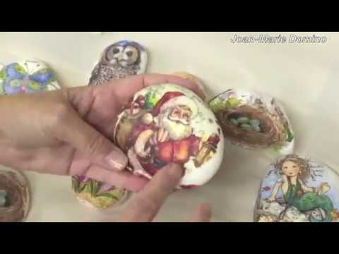 Видео: Декупаж на камнях с Джоан-Мари Домино | №2