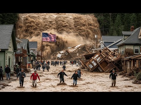 Видео: ХАОС в Калифорнии! 54 000 эвакуированы из-за разрушительных оползней и мощных наводнений, опустош...