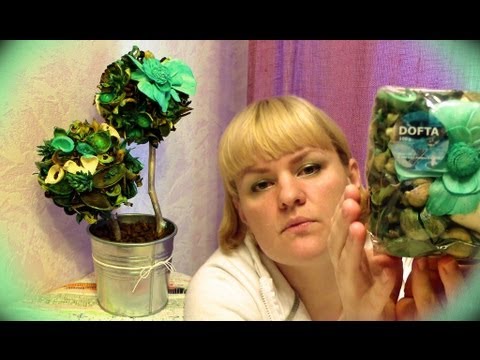 Видео: Топиарий ► Дерево счастья из САШЕ с двумя кронами