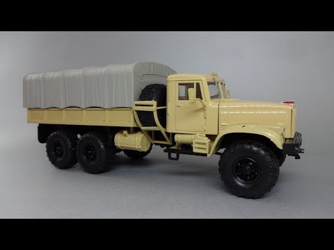 Видео: КрАЗ-255Б1 грузовой автомобиль-вездеход | Наш Автопром | Обзор масштабной модели 1:43