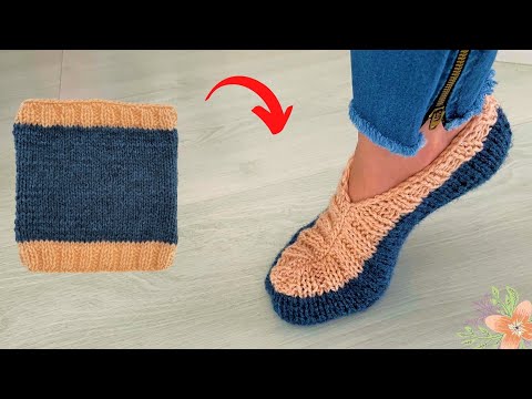 Видео: ПОШАГОВОЕ ВЯЗАНИЕ ТАПОЧЕК ДЛЯ НАЧИНАЮЩИХ