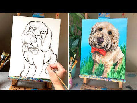 Видео: 4 причины, по которым начинающие художники могут рисовать красивые портреты собак