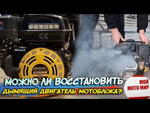 Видео: Можно ли восстановить дымящий двигатель от мотоблока? Lifan Eco 168F-2, 170F, G160HK.