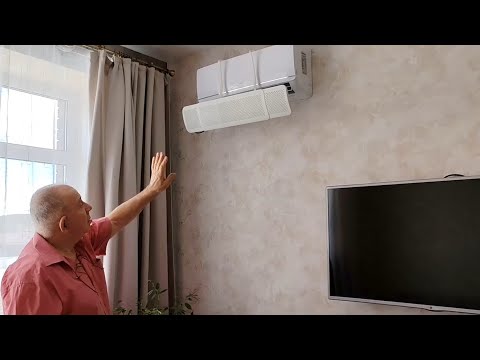 Видео: Защита от простуды-экран на кондиционер. Бюджетный вариант