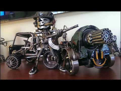 Видео: Супер скульптуры из металлолома\Super sculptures from scrap metal