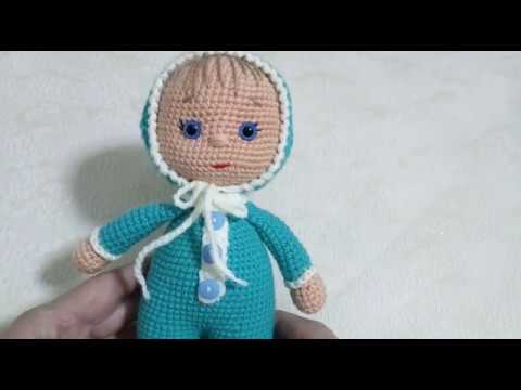 Видео: Мастер-класс по вязанию игрушки" Пупс с секретиком" крючком. Часть 1 - ручки, ушки.