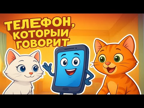 Видео: Телефон, который говорит 🐾 Мурчик и Рыжик в волшебном приключении | Мультфильм 3D для детей