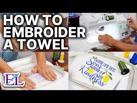 Видео: Как ИДЕАЛЬНО вышить полотенца | Машинная вышивка для начинающих